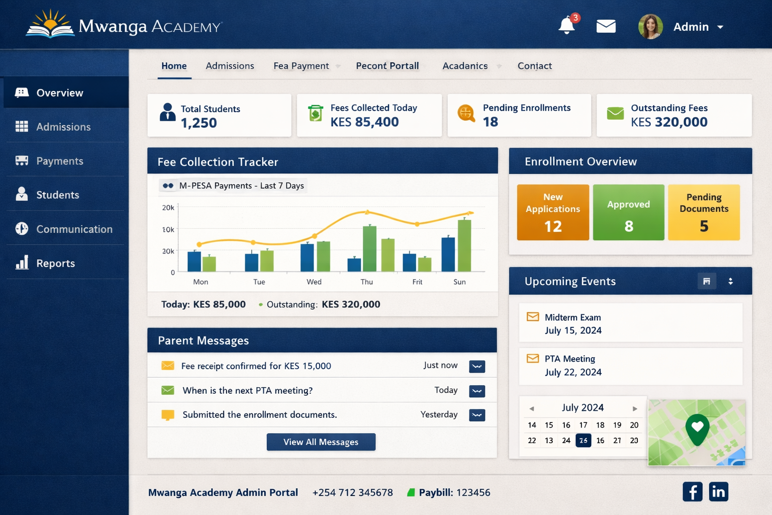 Mwanga Academy website